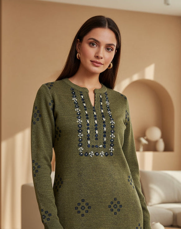 woolen knitted suit (5508)