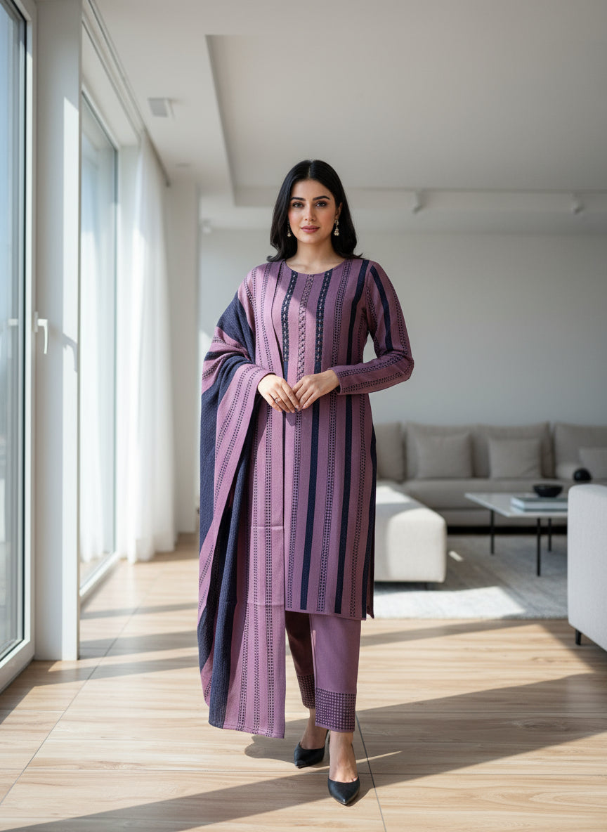 woolen knitted suit (5510)