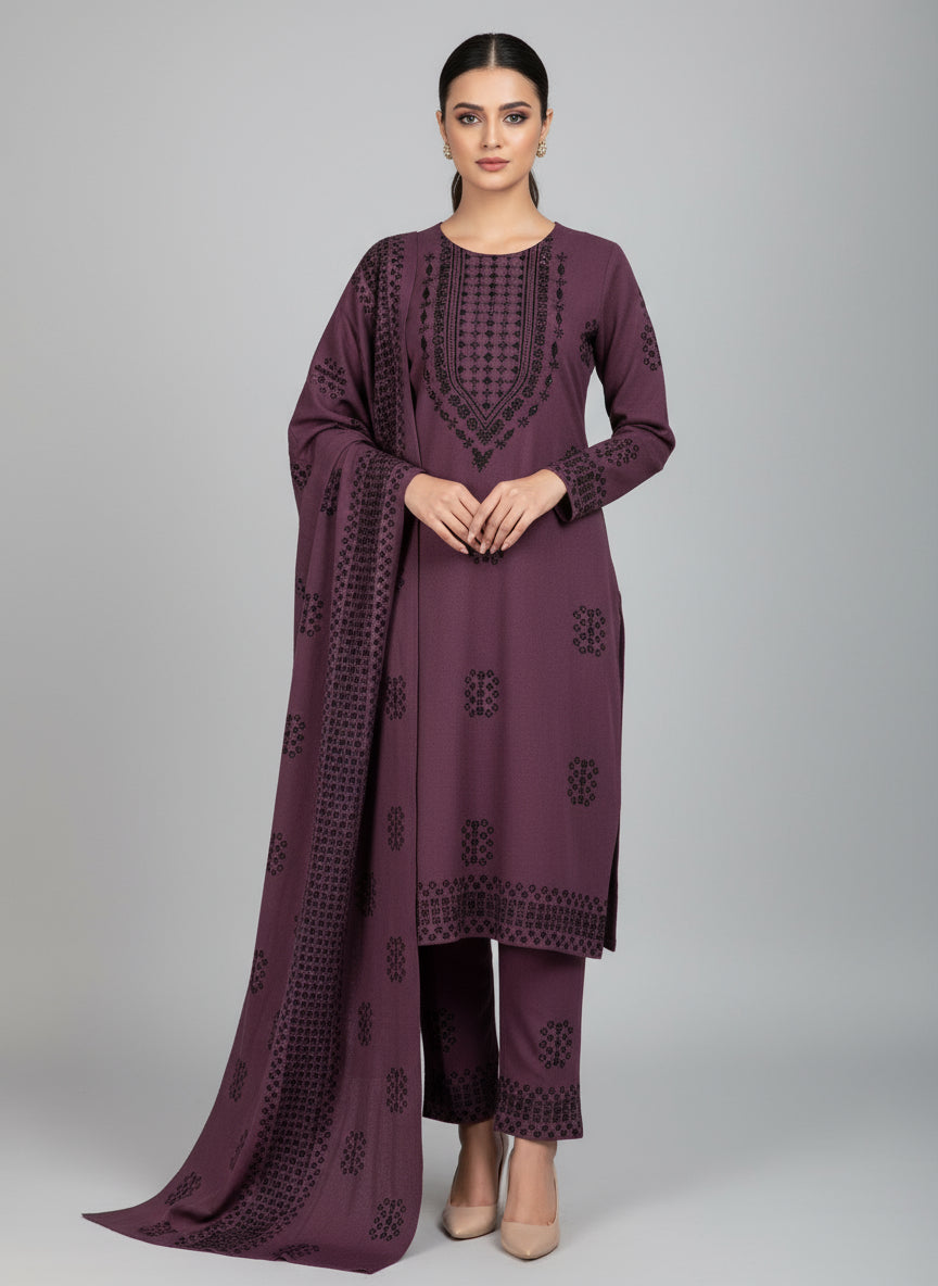 Woolen knitted suit (5524)