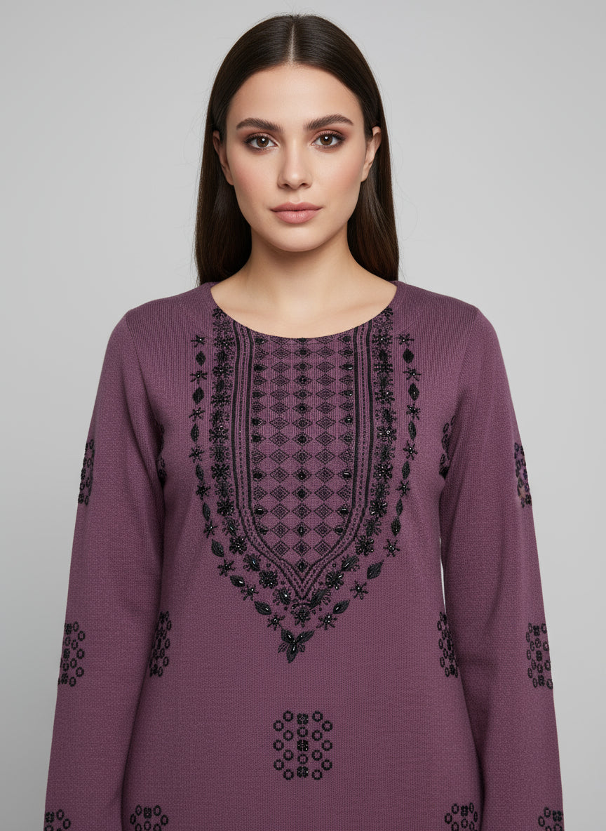 Woolen knitted suit (5524)