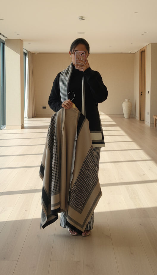 Woolen cord set with stole