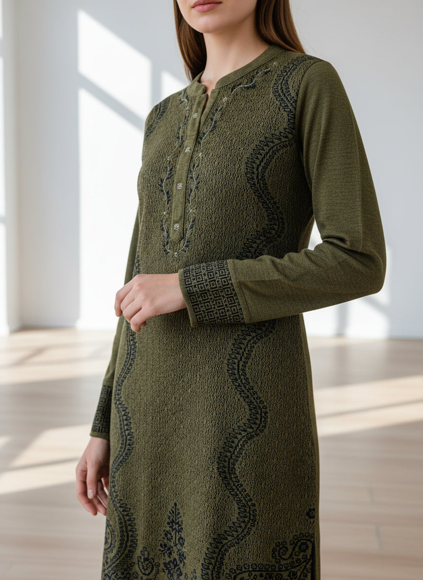 woolen knitted suit (5307)