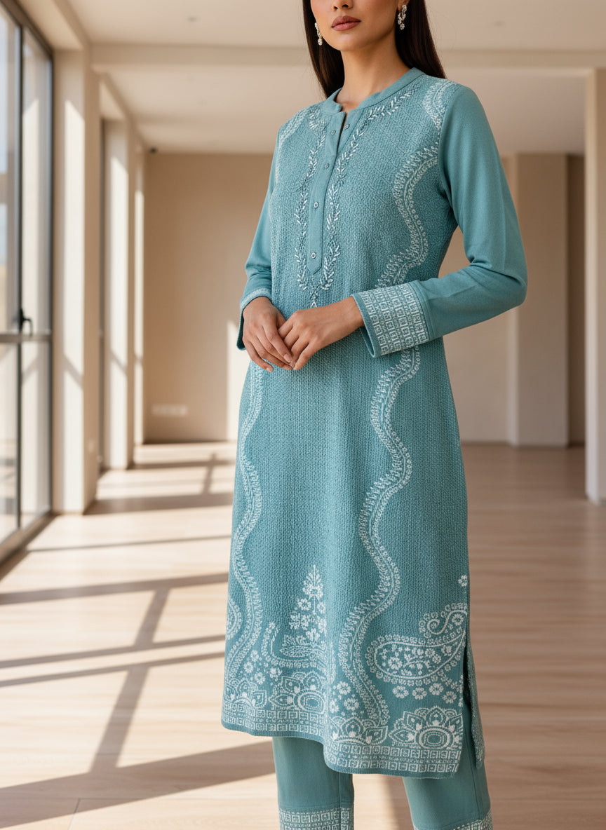 woolen knitted suit (5307)