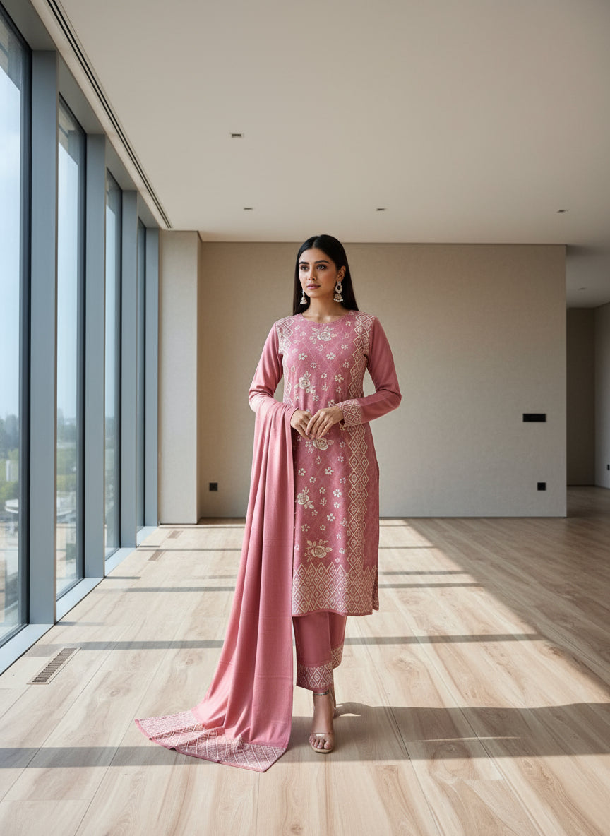 Woolen knitted suit (5301)