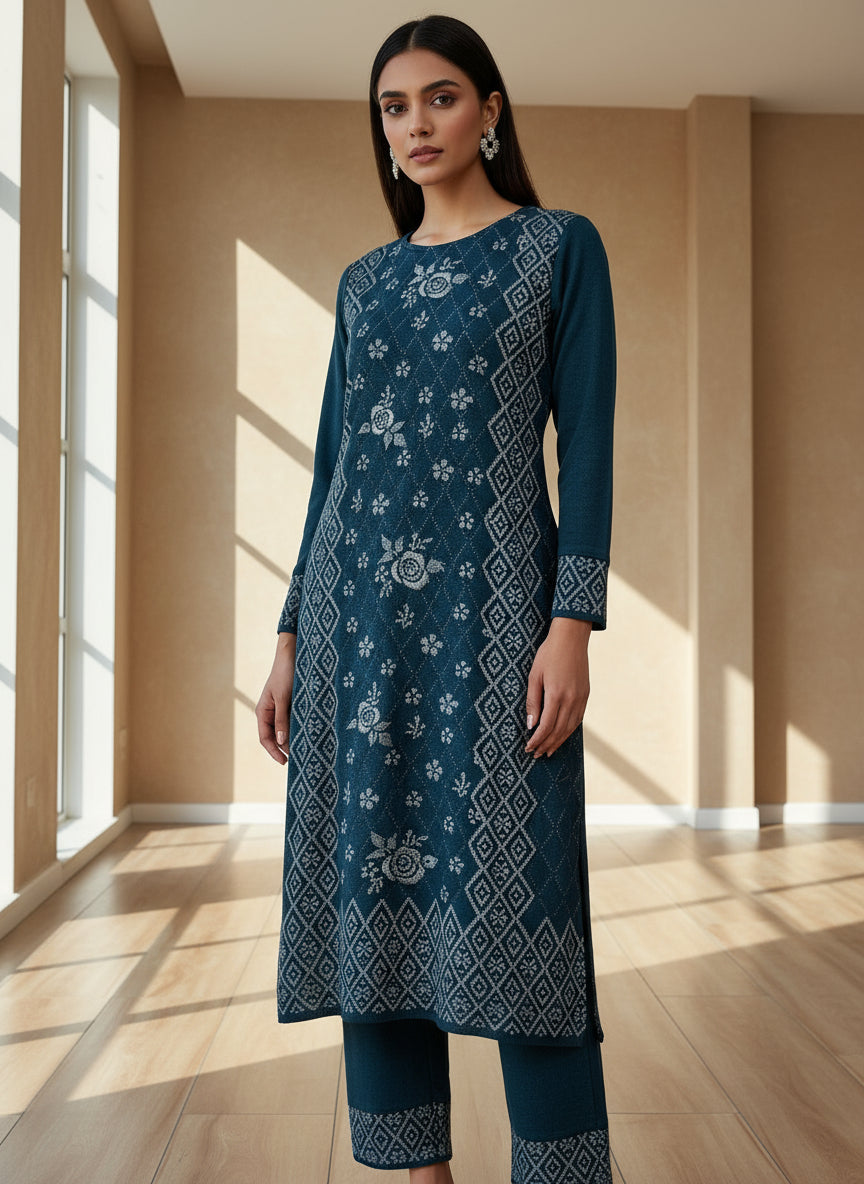 Woolen knitted suit (5301)