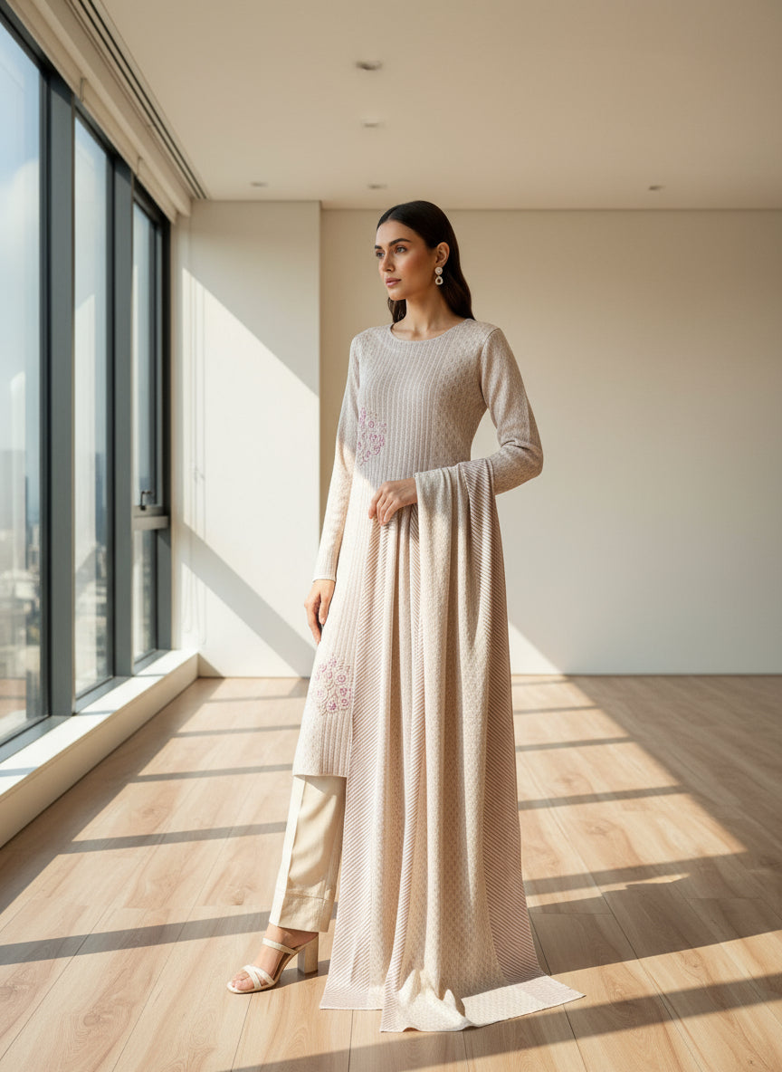 Woolen knitted suit (5501)