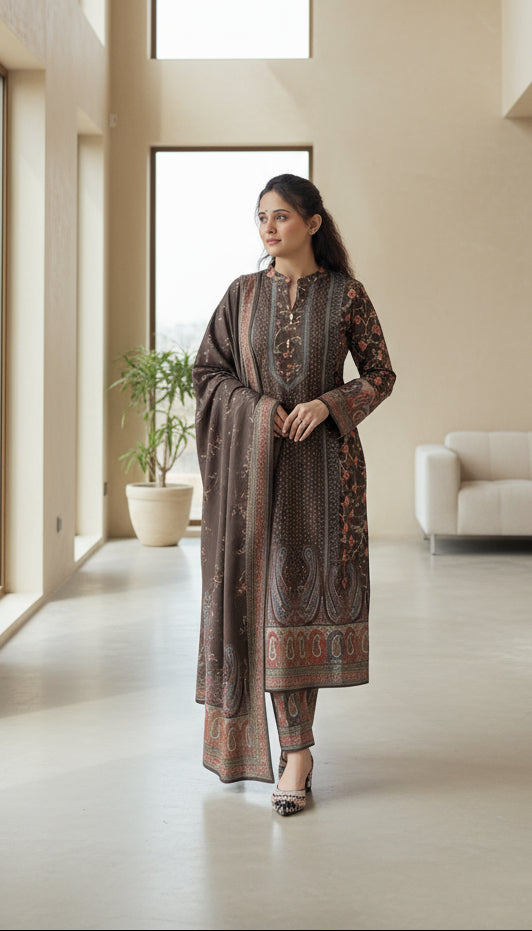 premium karachi wool suit(934)