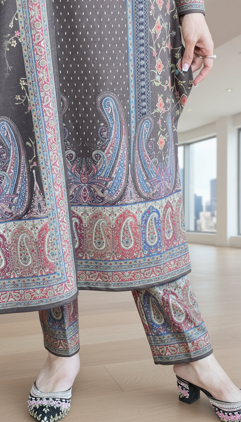 premium karachi wool suit(934)