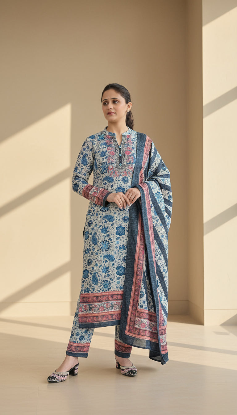 Premium karachi woolen suit (442)