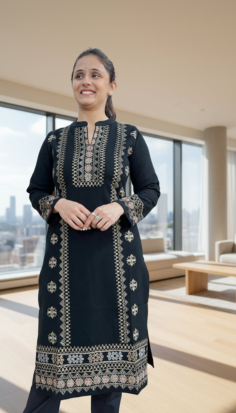 Premium knitted wool kurta (only kurta)954