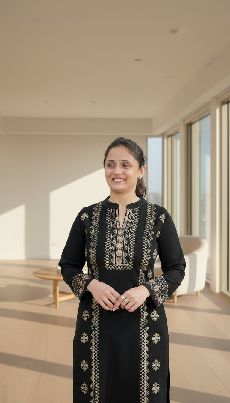 Premium knitted wool kurta (only kurta)954