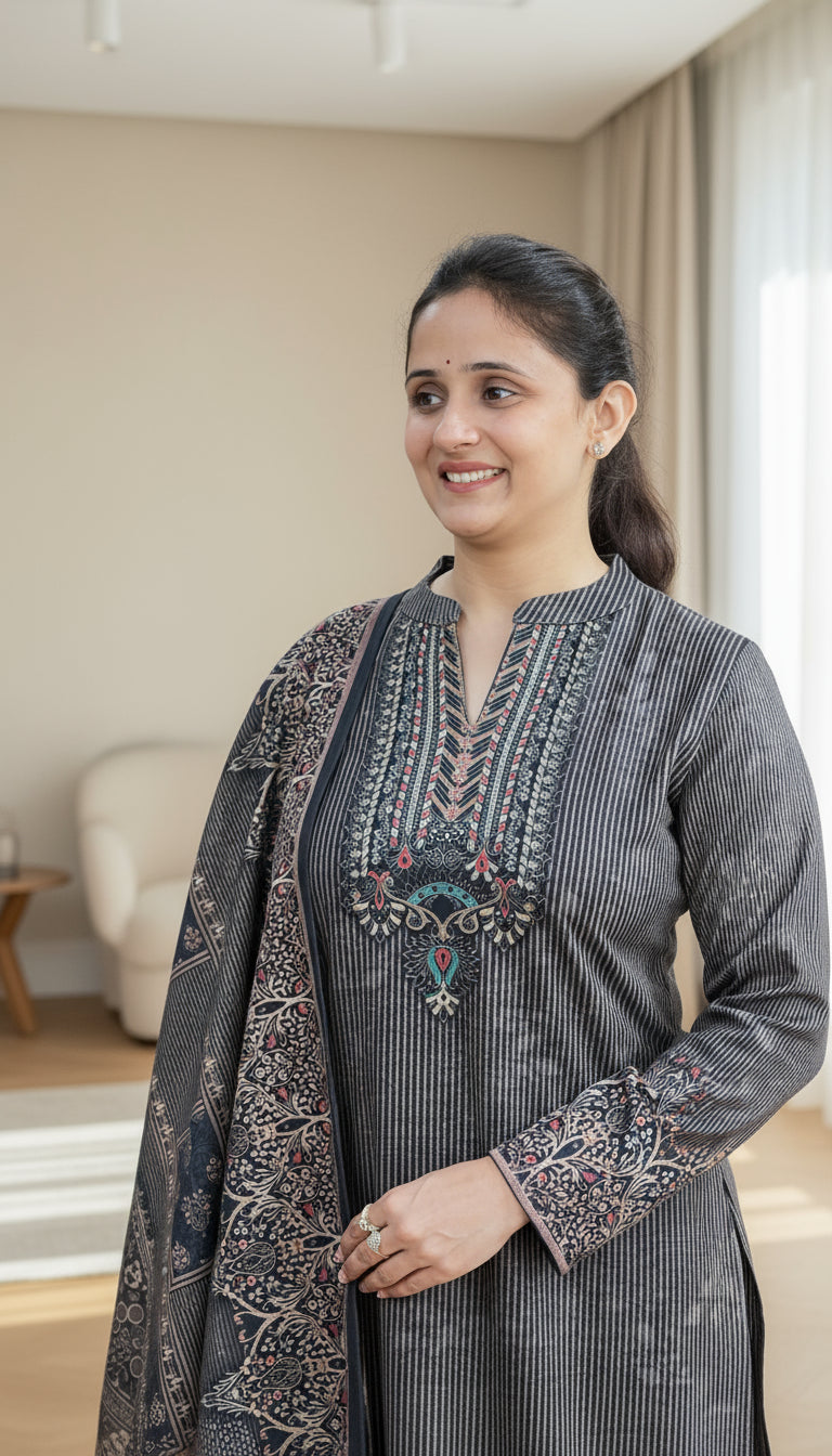 Premium karachi wool suit (904)