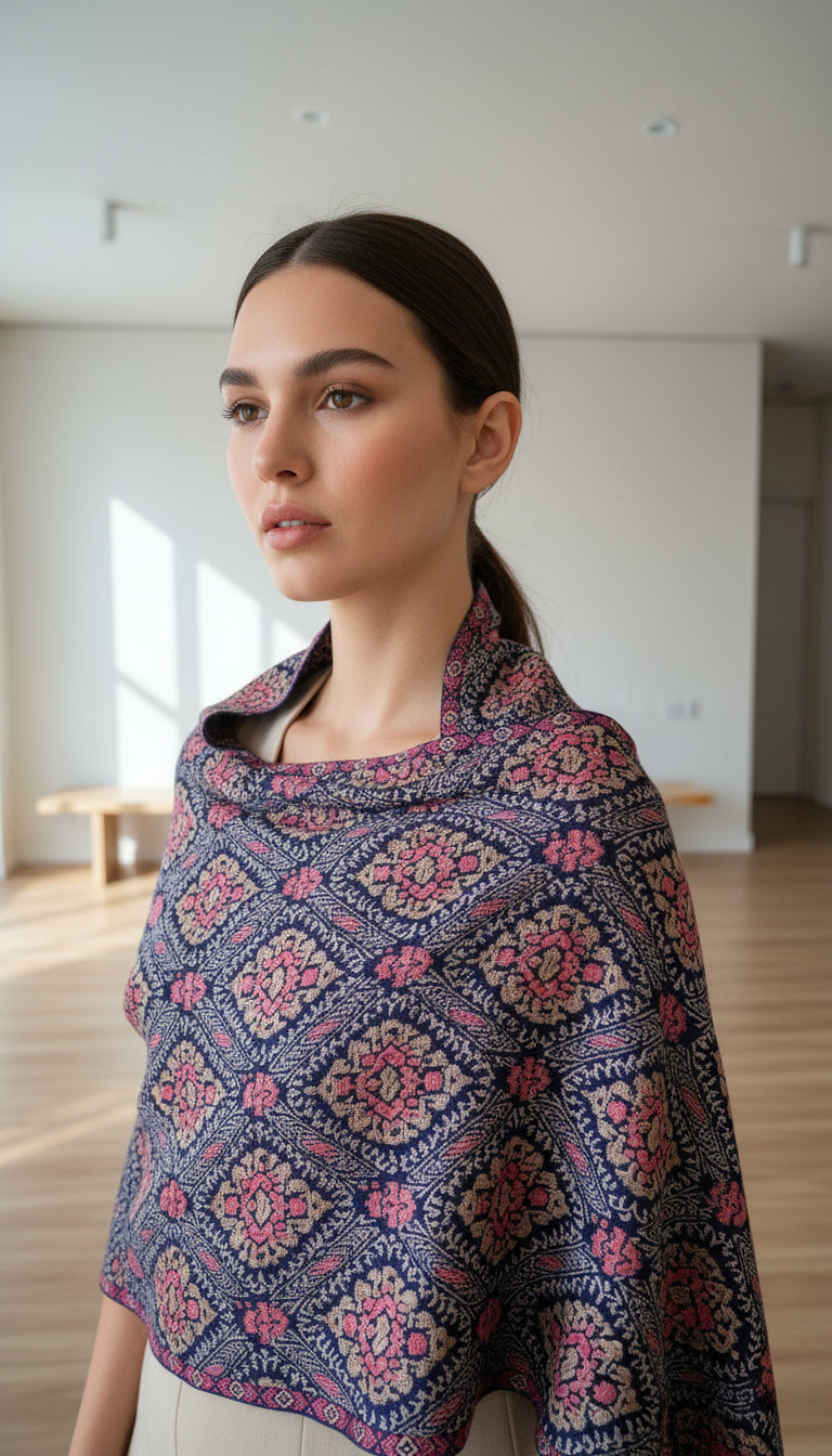 Premium wool kashmiri weaving stole (4401)