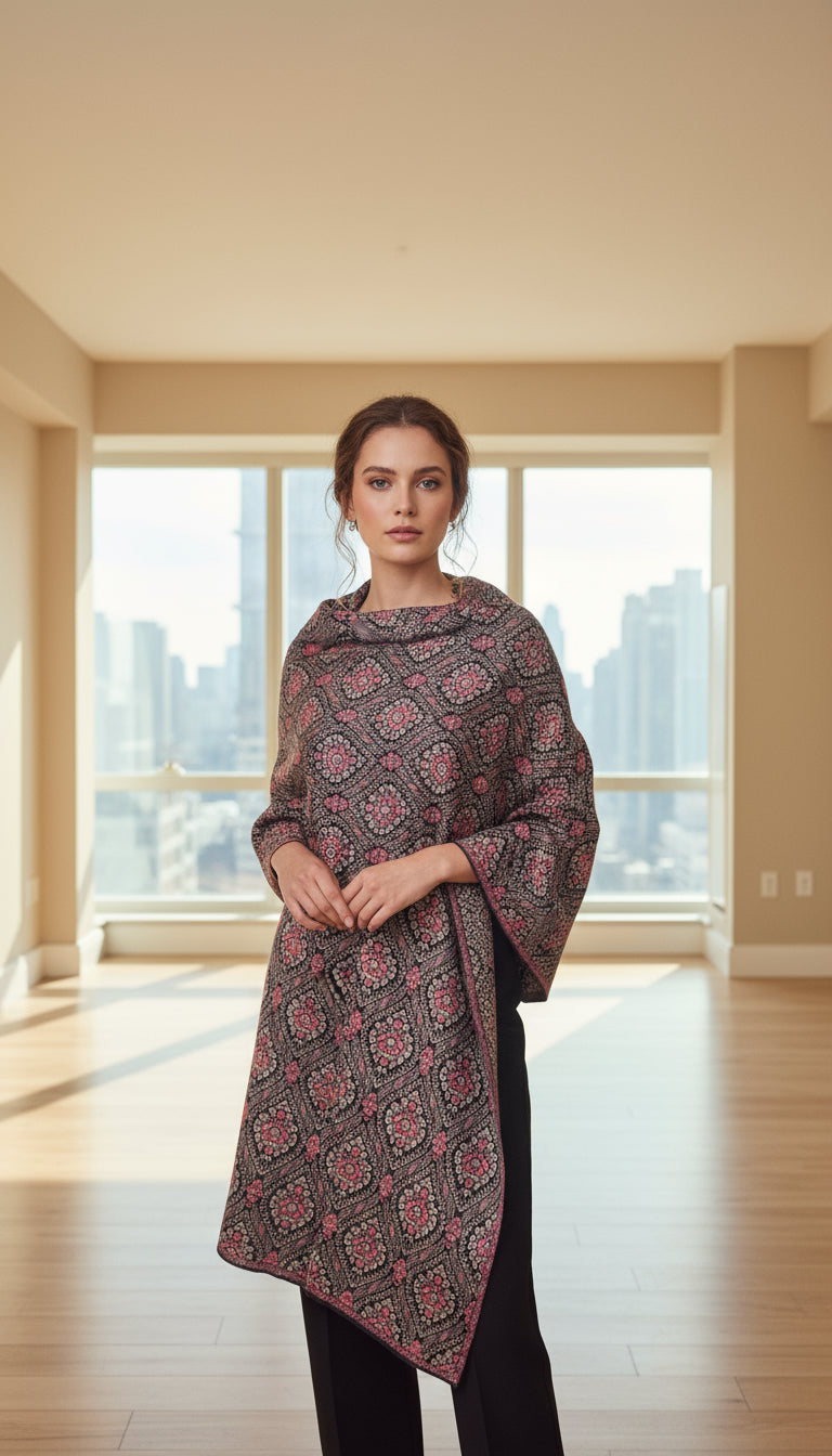 Premium wool kashmiri weaving stole (4401)