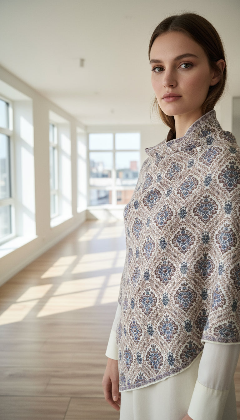 Premium wool kashmiri weaving stole (4401)