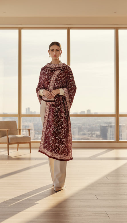 Premium wool kashmiri weaving stole (1824)