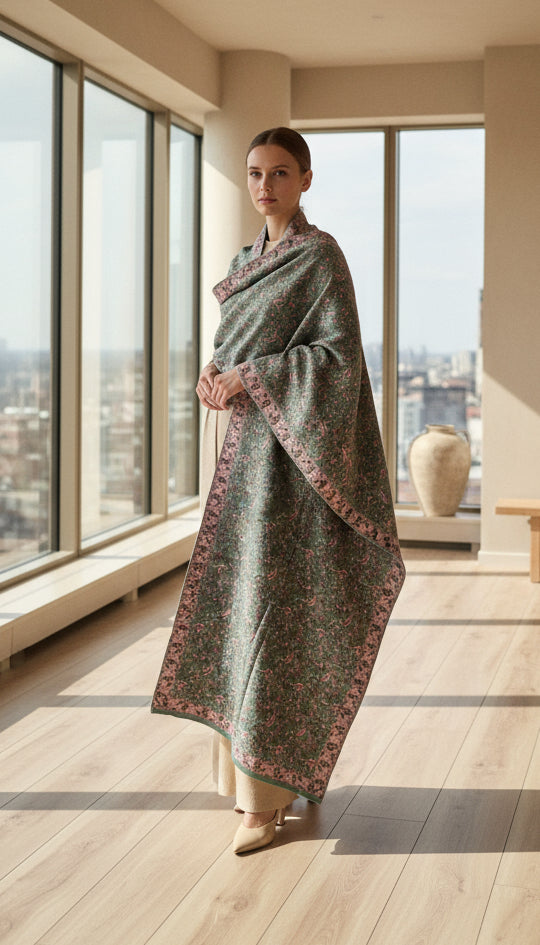 Premium wool kashmiri weaving stole (1824)
