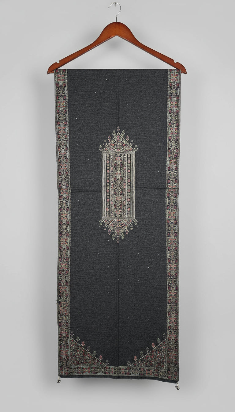 Premium wool kashmiri weaving stole (5525)