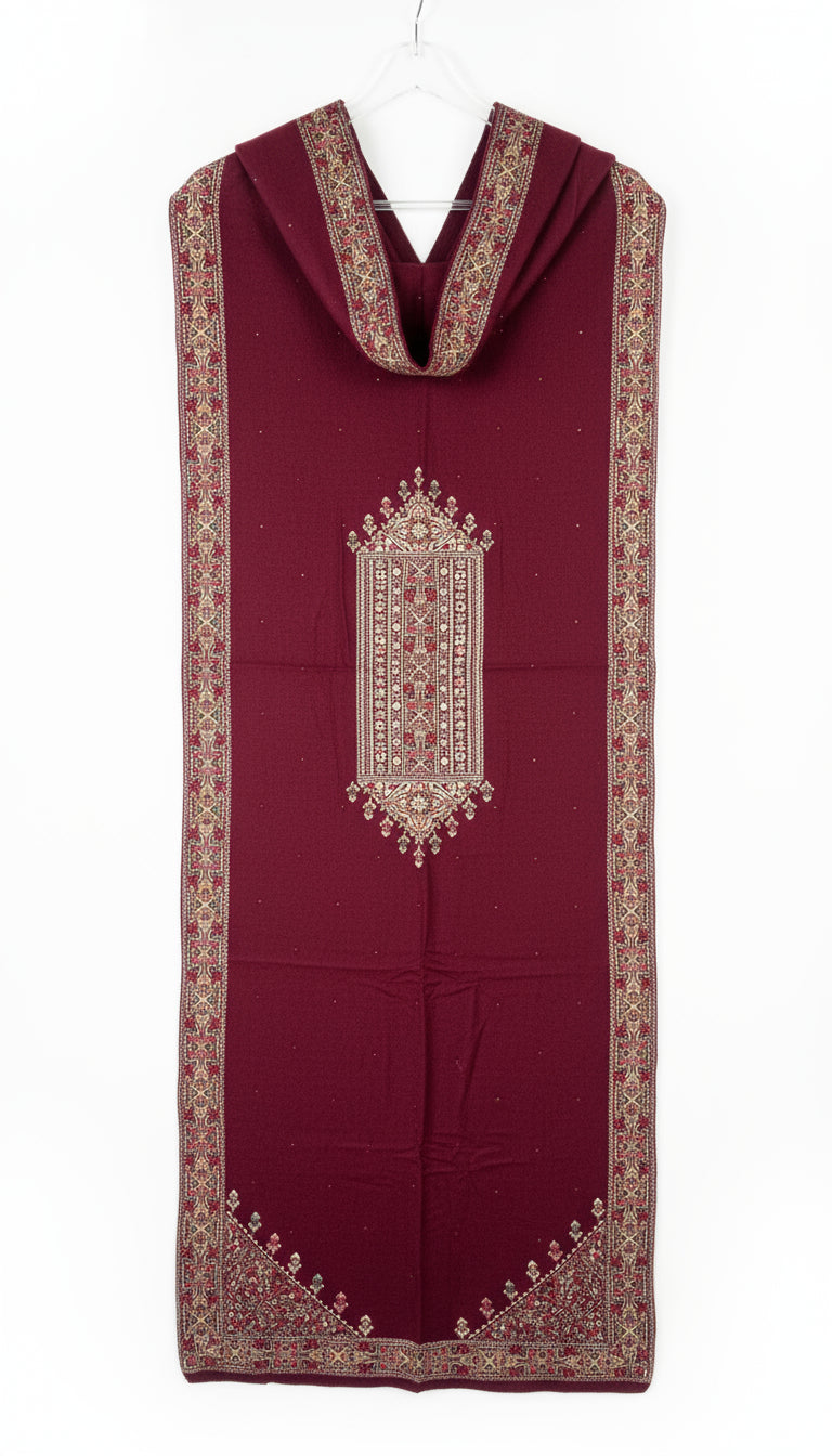 Premium wool kashmiri weaving stole (5525)