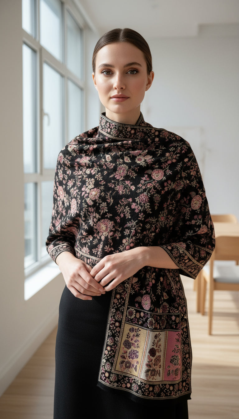 Premium wool kashmiri weaving stole (1871)