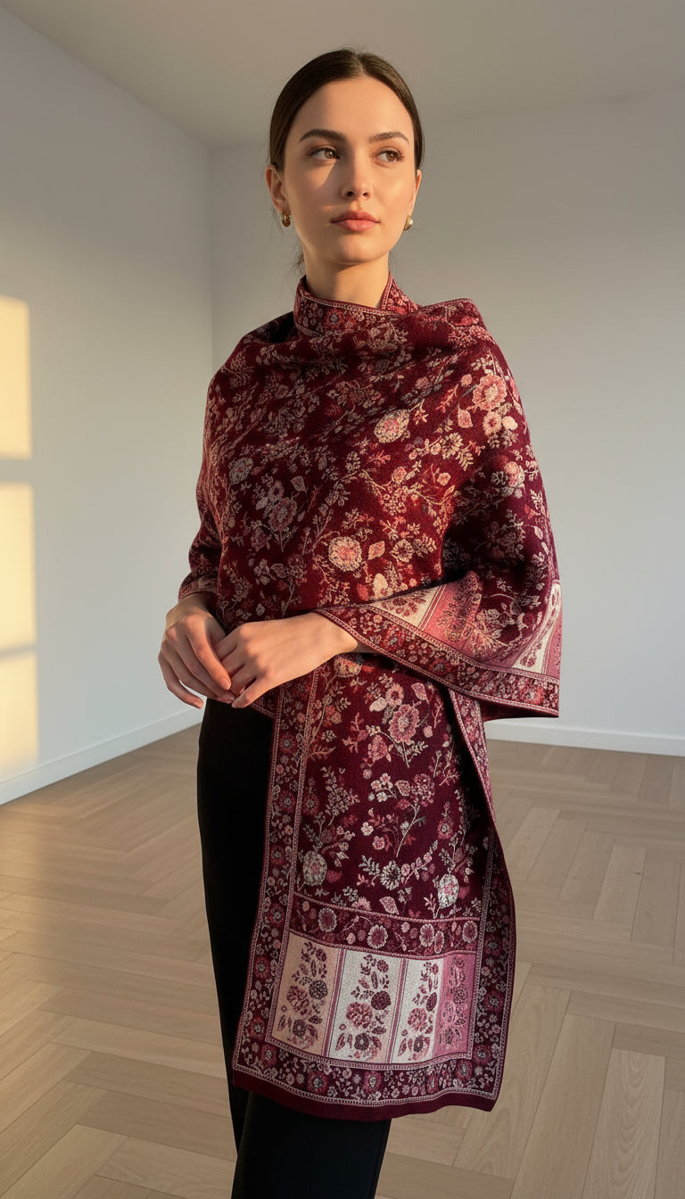 Premium wool kashmiri weaving stole (1871)