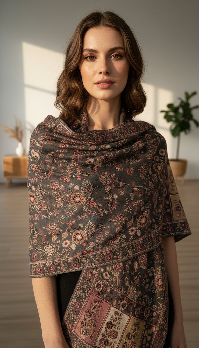 Premium wool kashmiri weaving stole (1871)