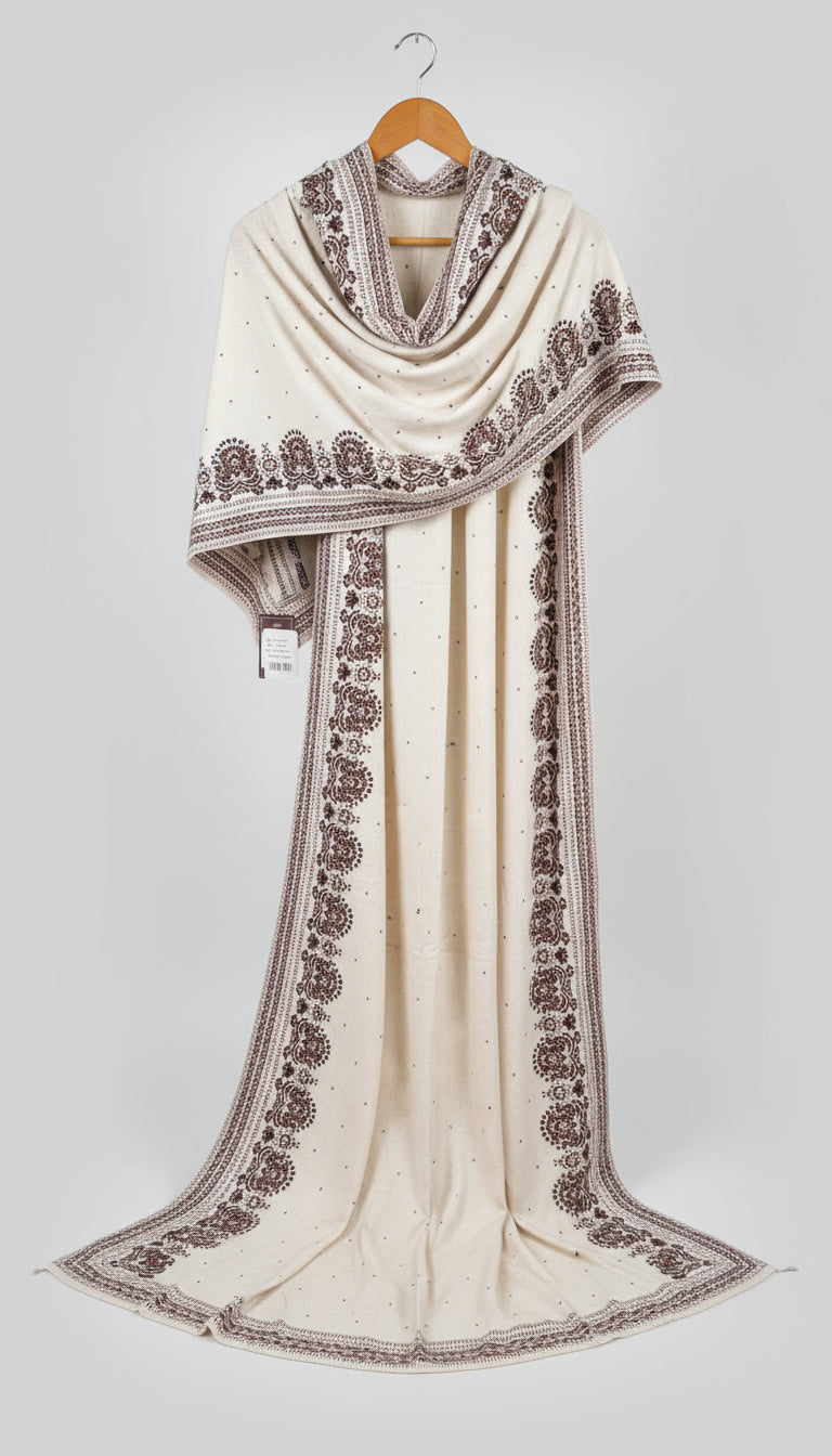 Premium wool kashmiri weaving stole (5514)
