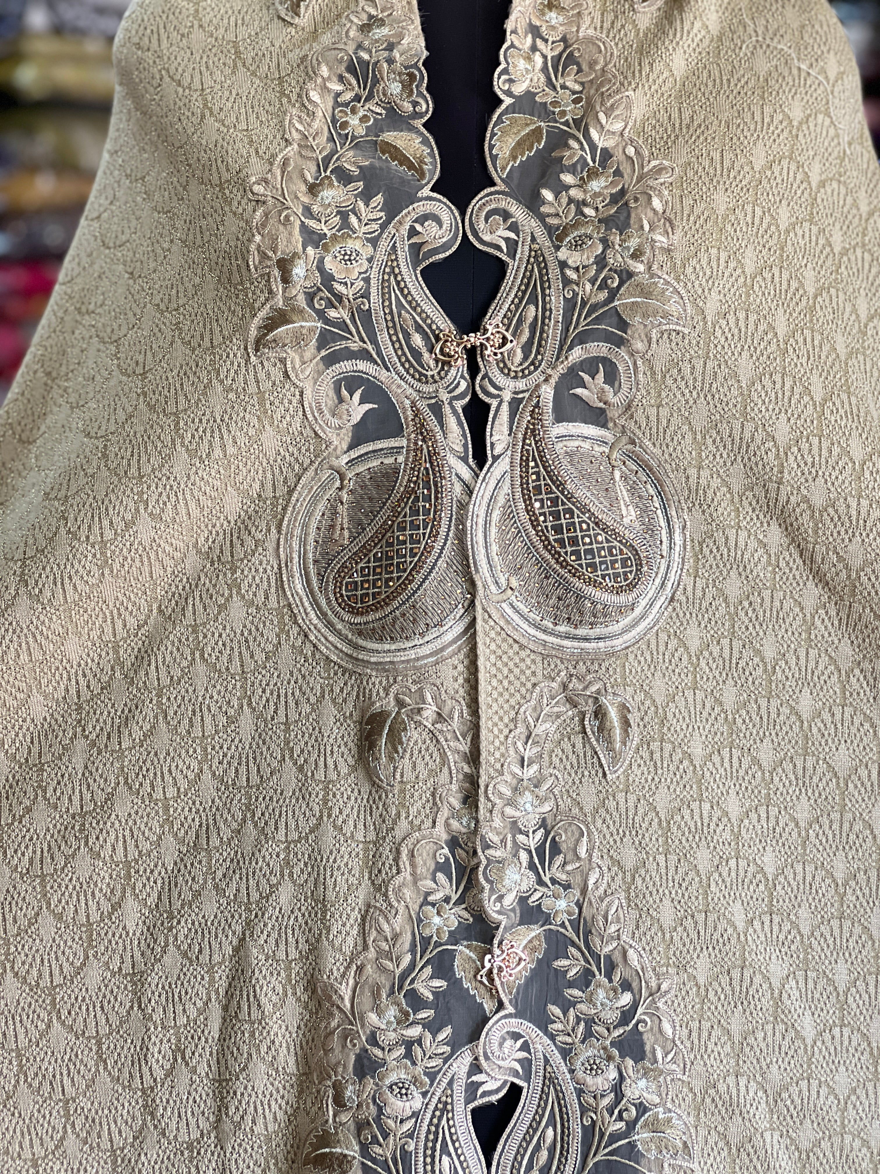 Ponchu Stole ( embroidered )