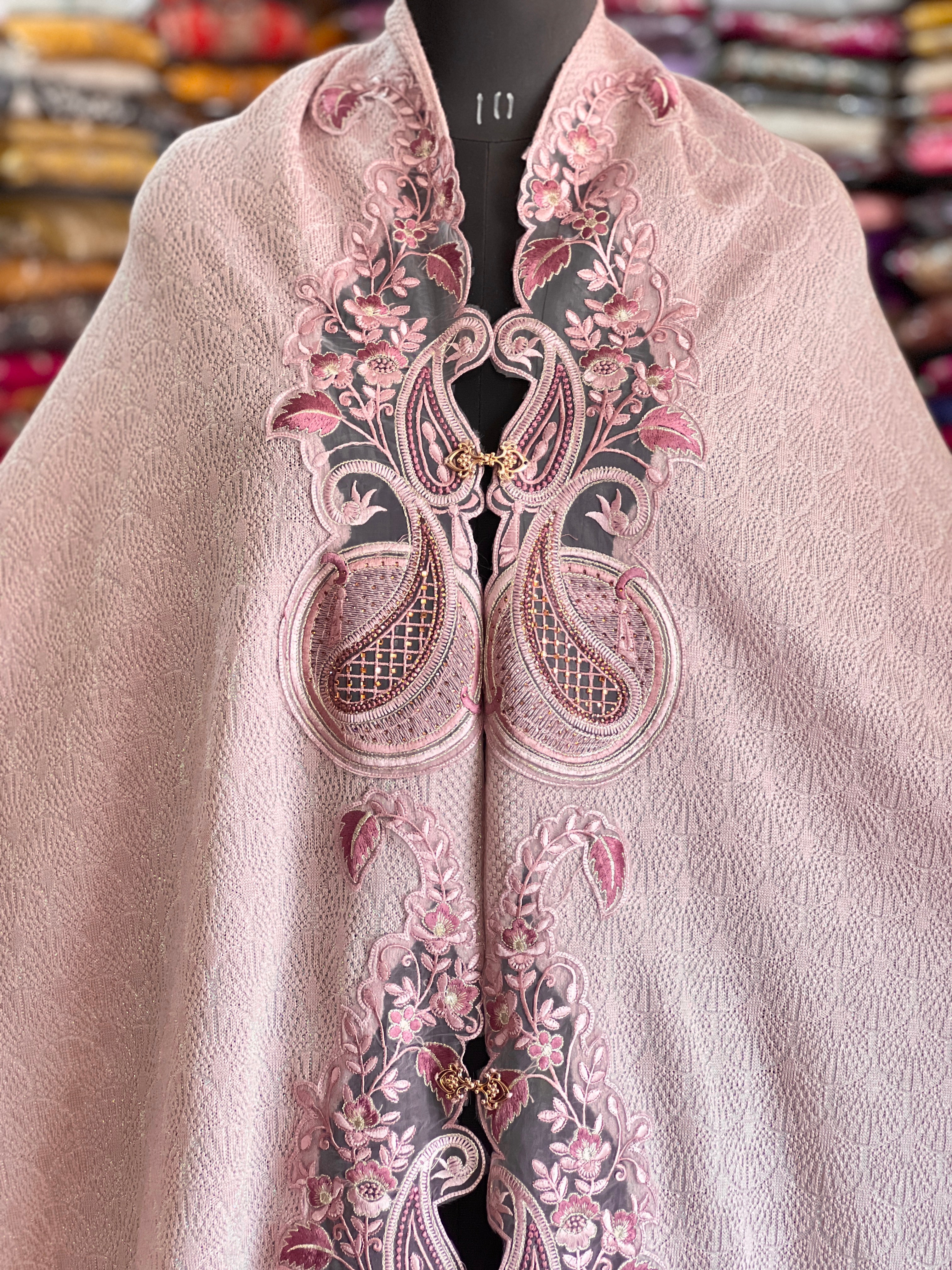 Ponchu Stole ( embroidered )