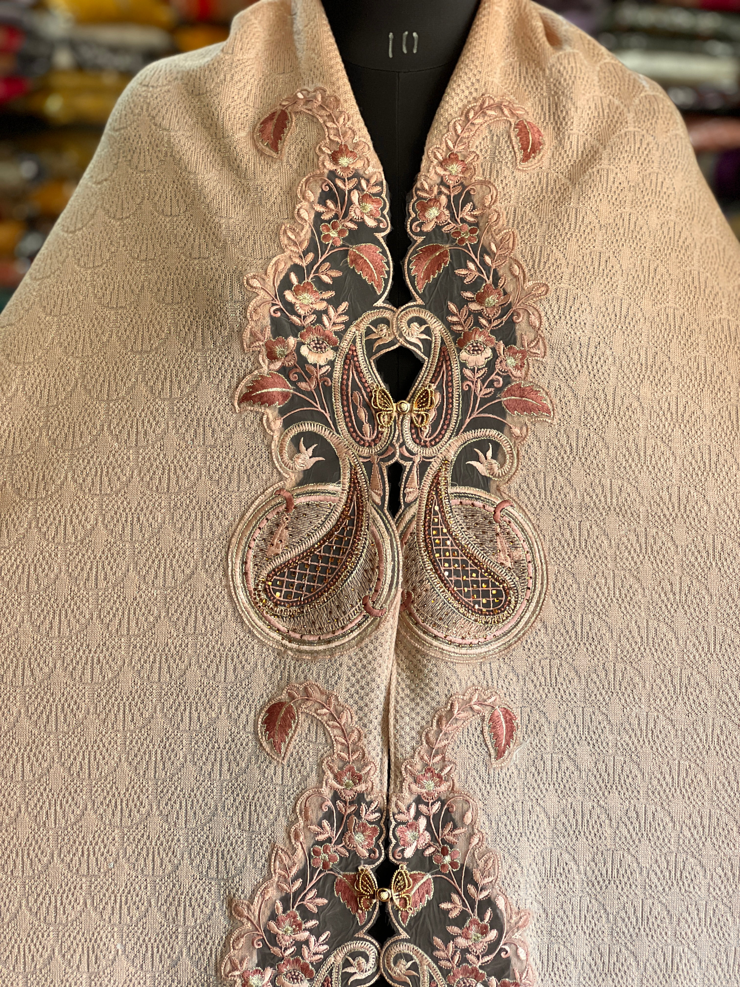 Ponchu Stole ( embroidered )