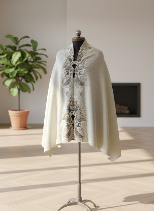 Ponchu Stole ( embroidered )