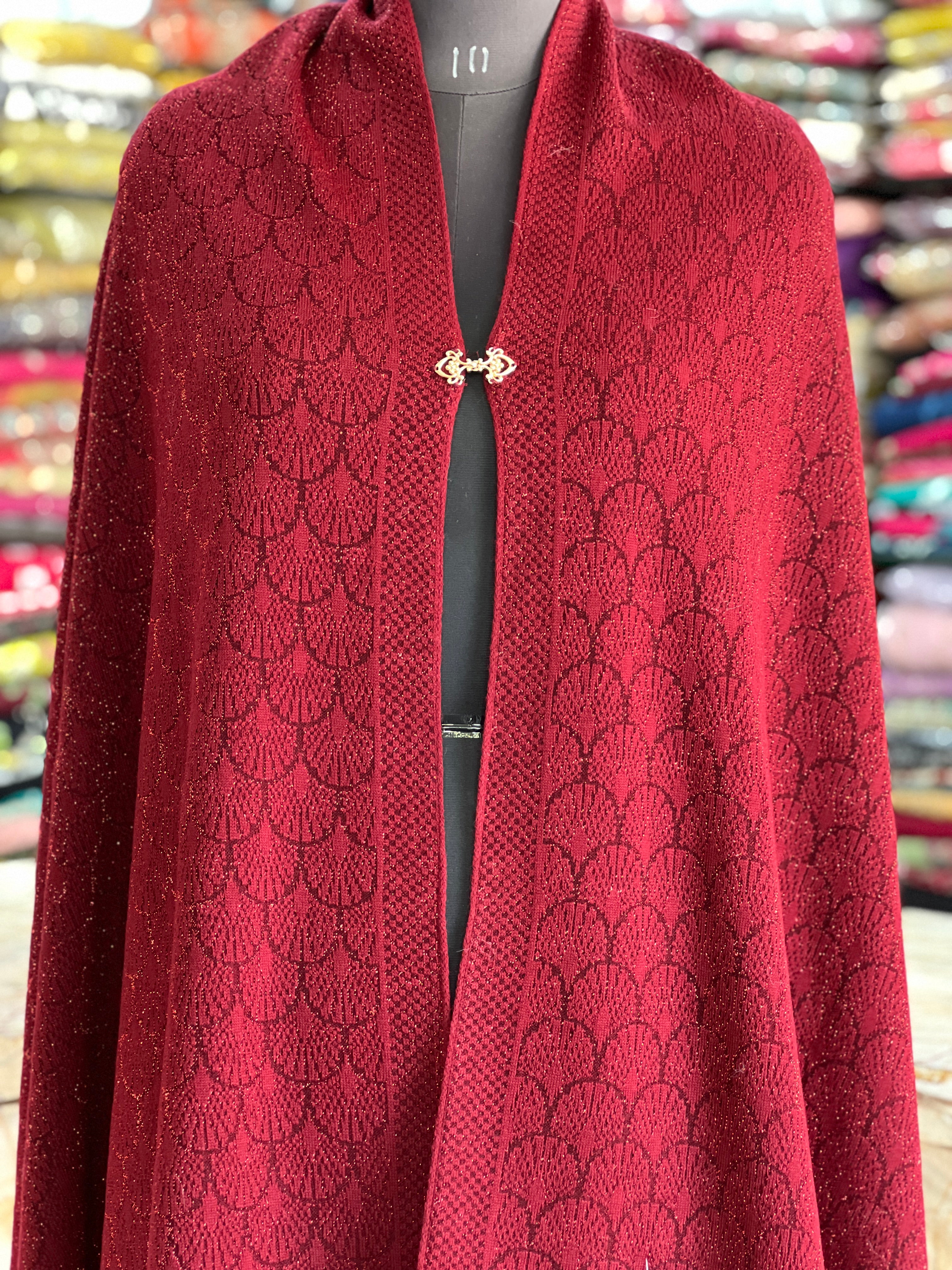 Beautiful lace work ponchu Stole