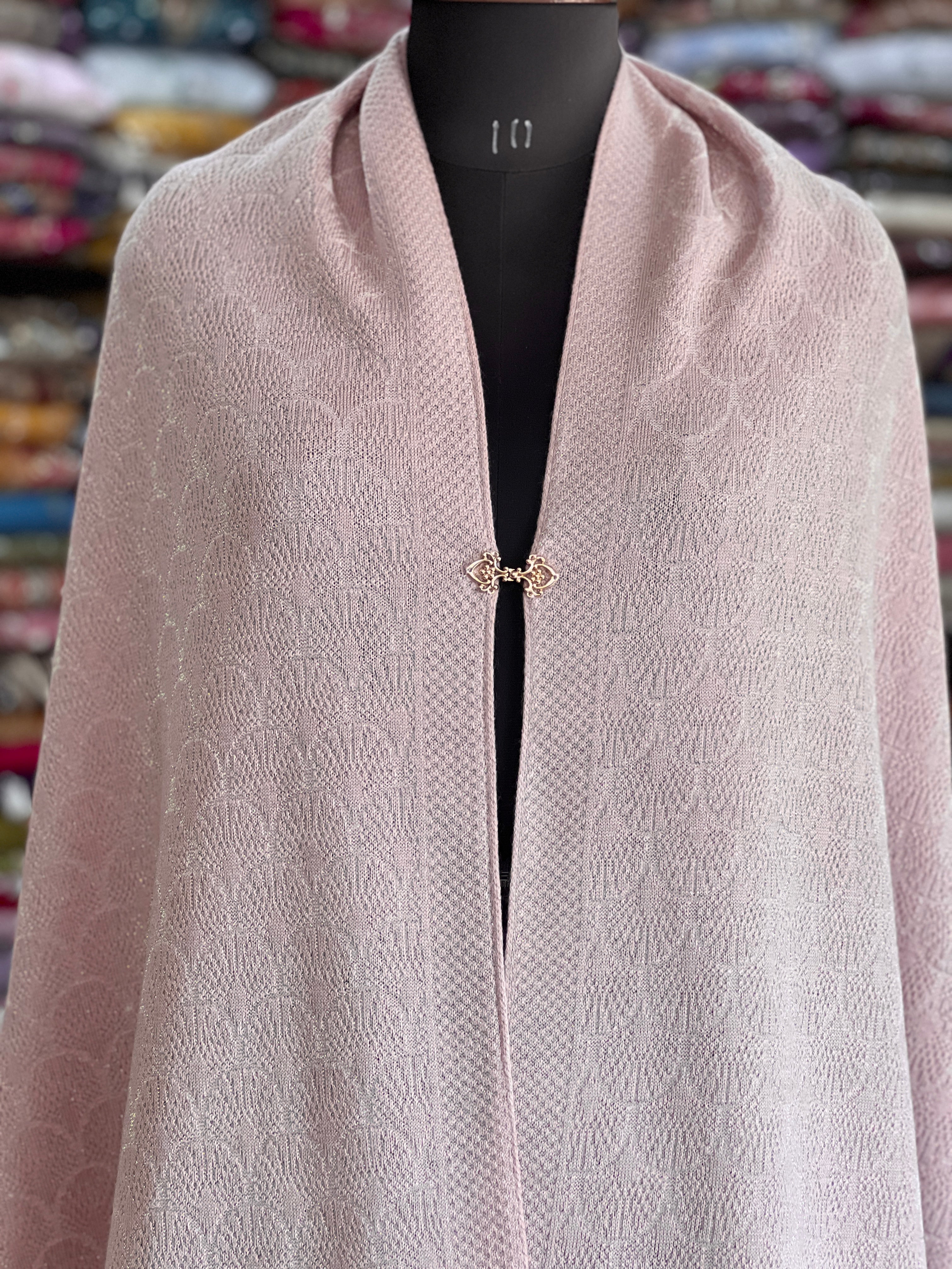 Beautiful lace work ponchu Stole