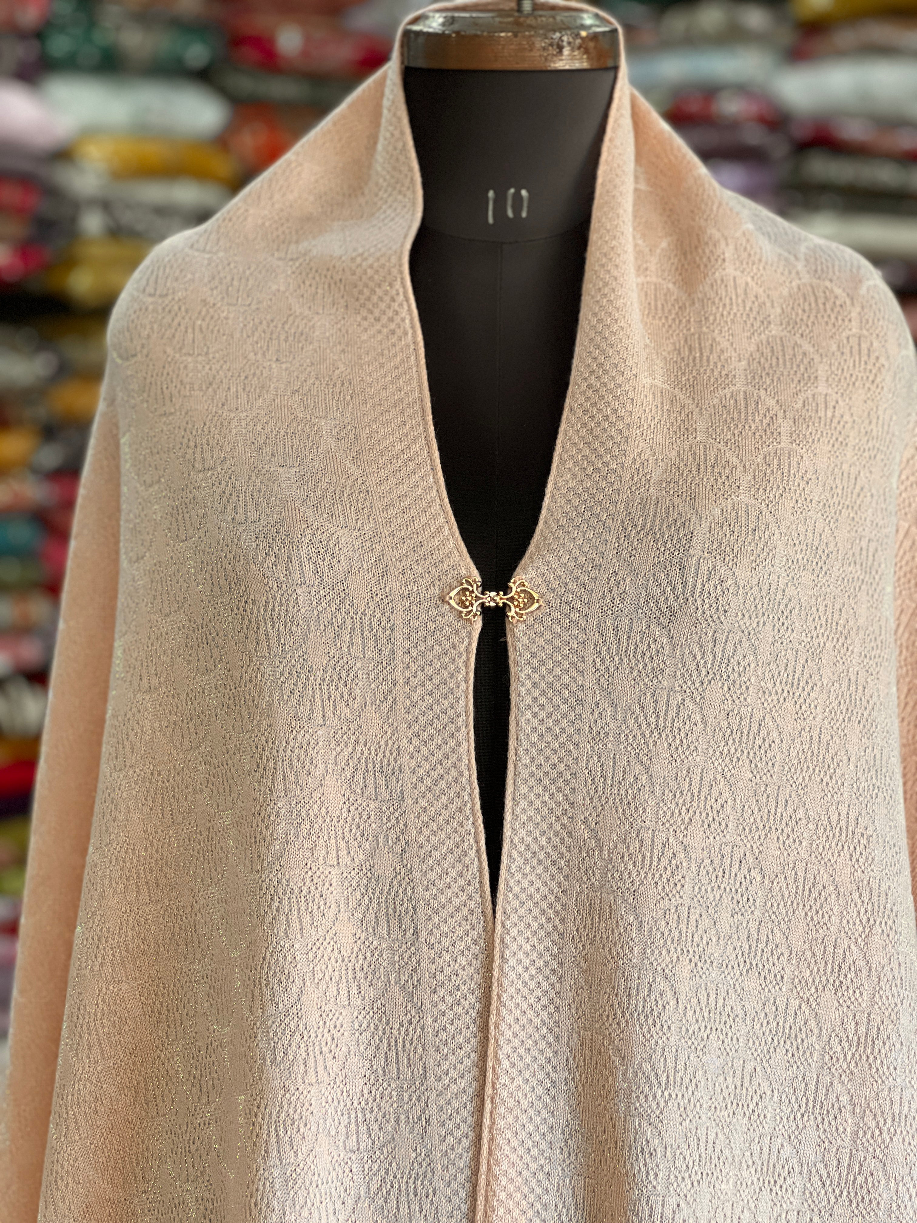 Beautiful lace work ponchu Stole