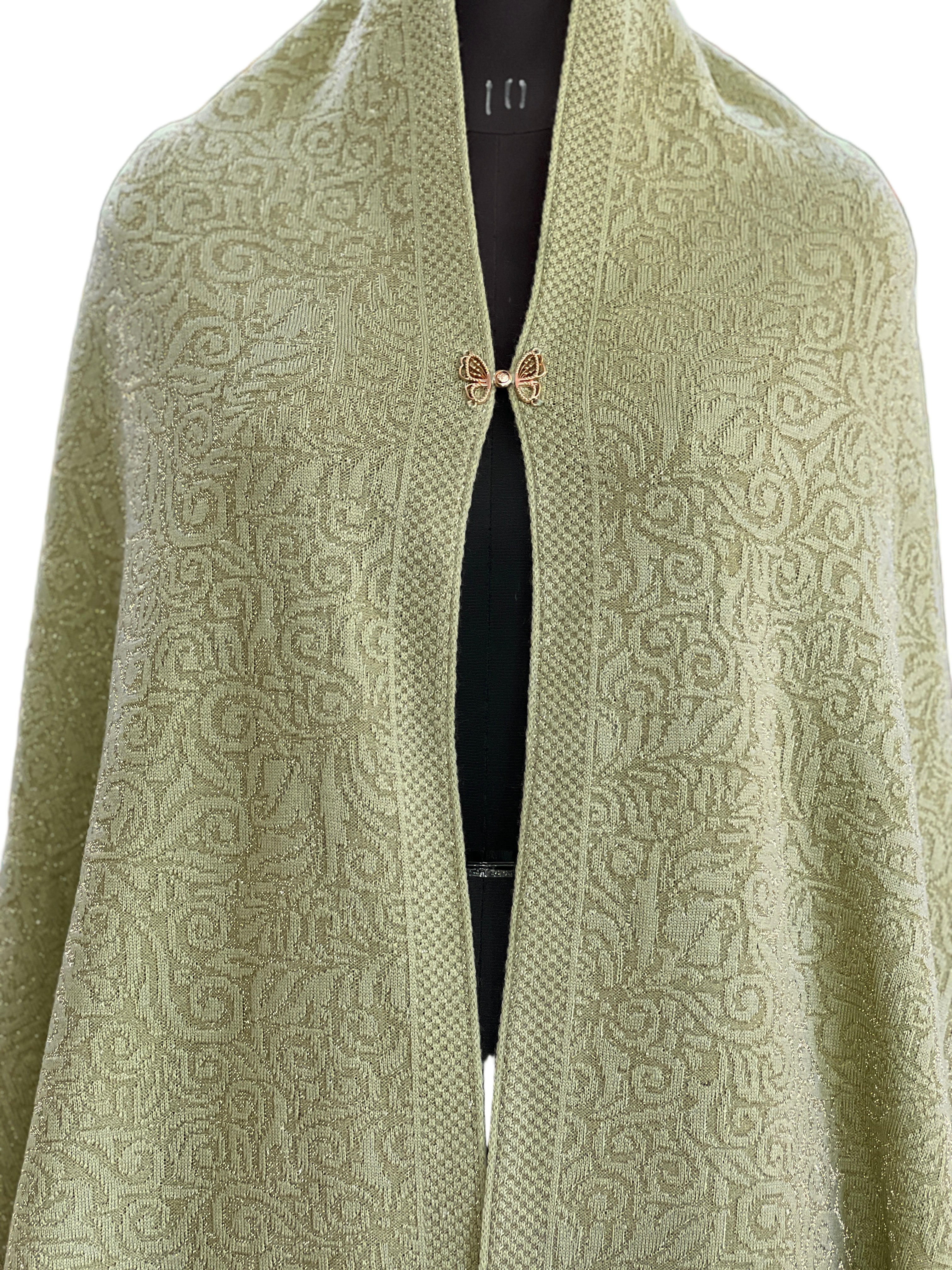 embroidered ponchu stole