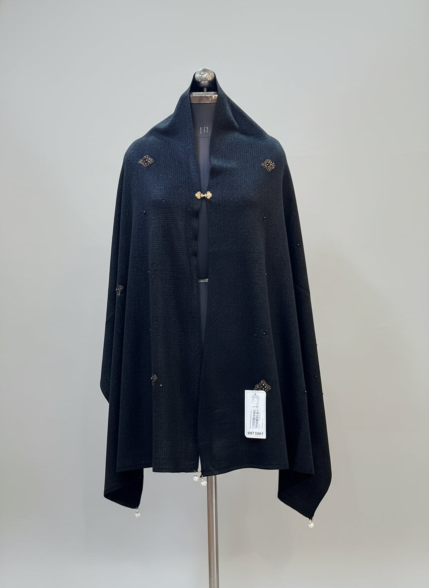 Ponchu stole embroidered