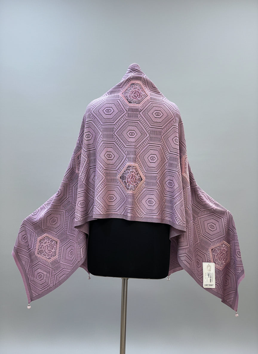 All embroidered ponchu stole