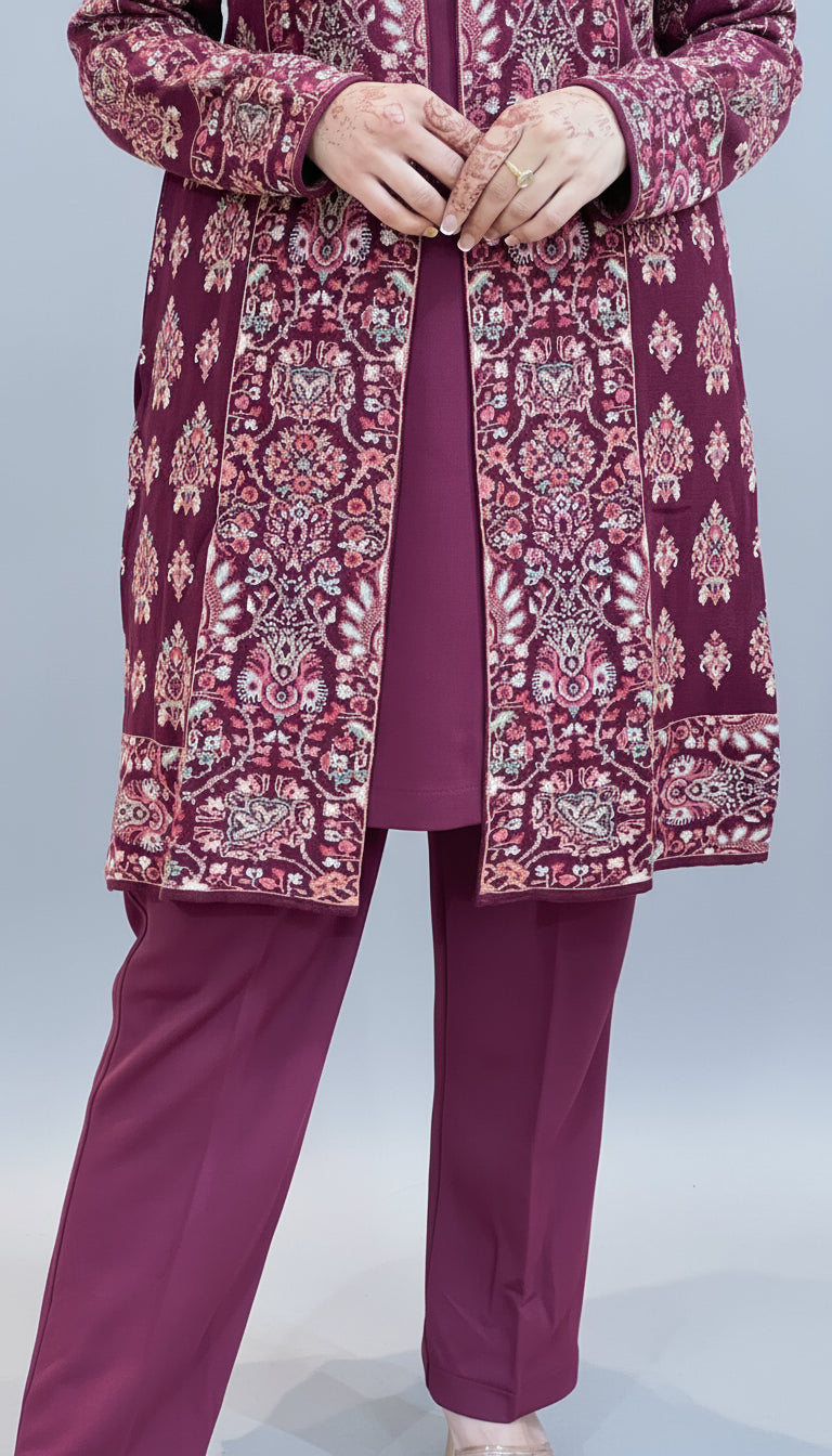 Pure knitted wool shrug set ( all weaving )