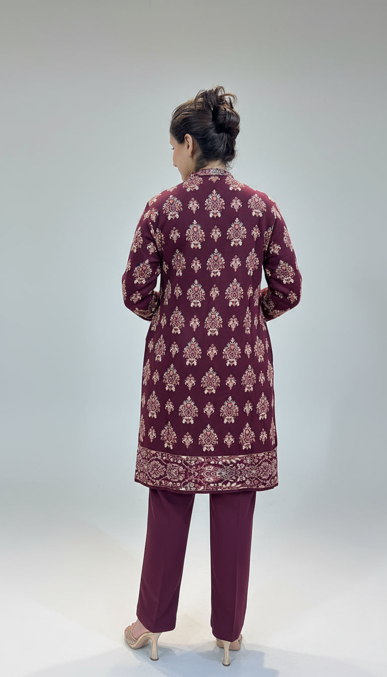 Pure knitted wool shrug set ( all weaving )