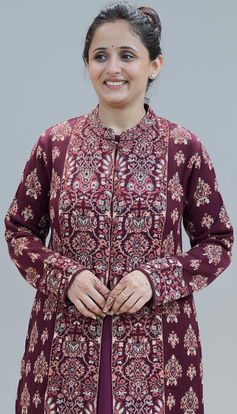 Pure knitted wool shrug set ( all weaving )