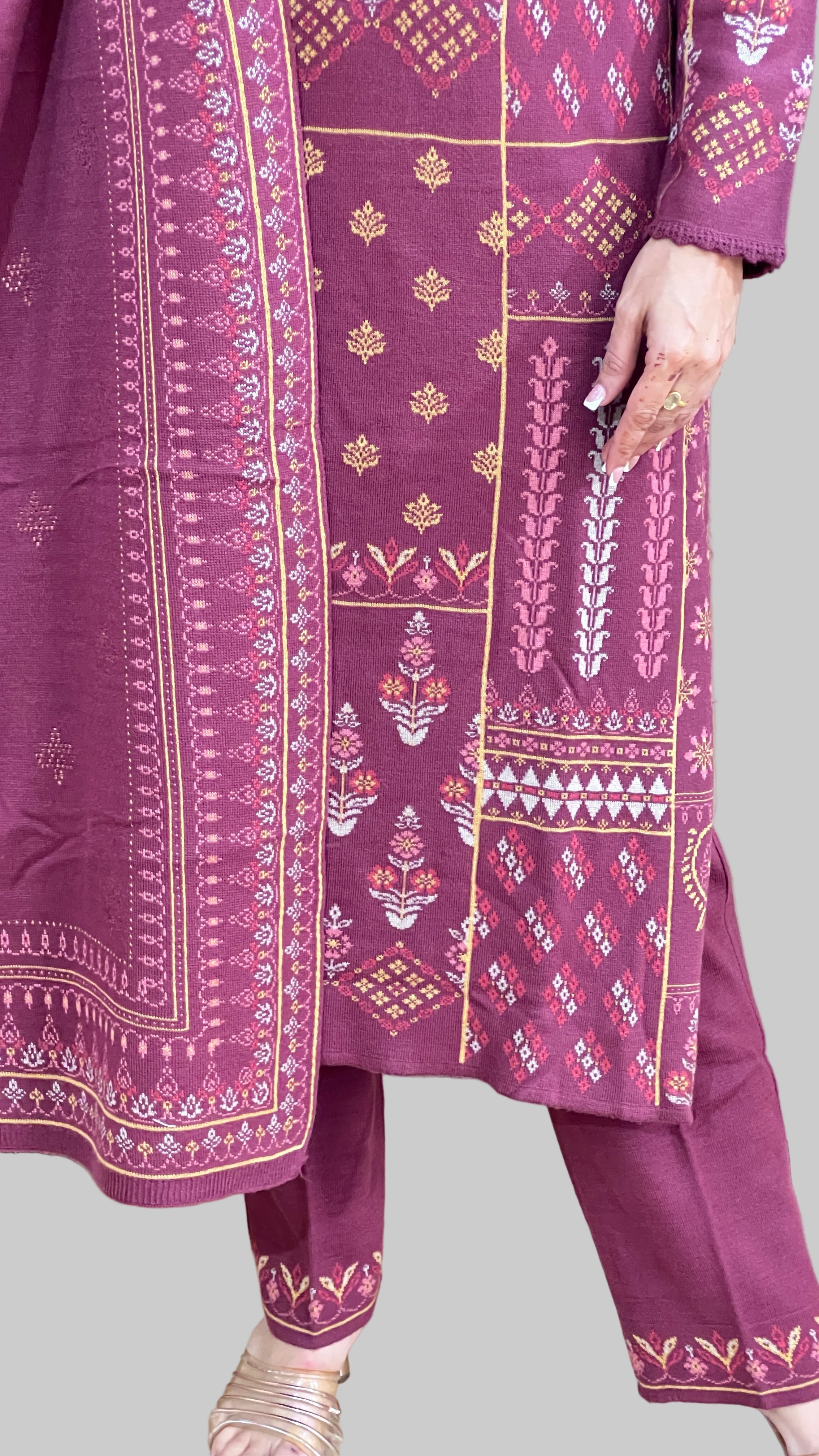 Premium wool knitted suit  (3409)