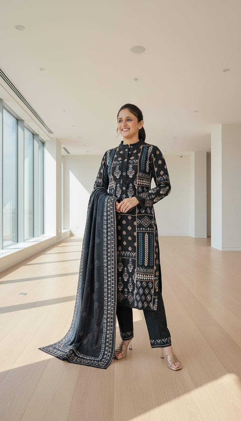 Premium wool knitted suit  (3409)