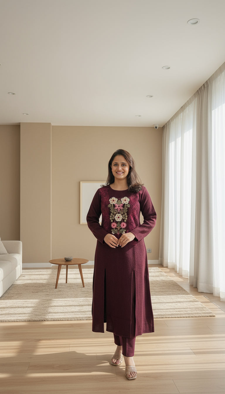 Premium knitted wool ( 2 piece set )