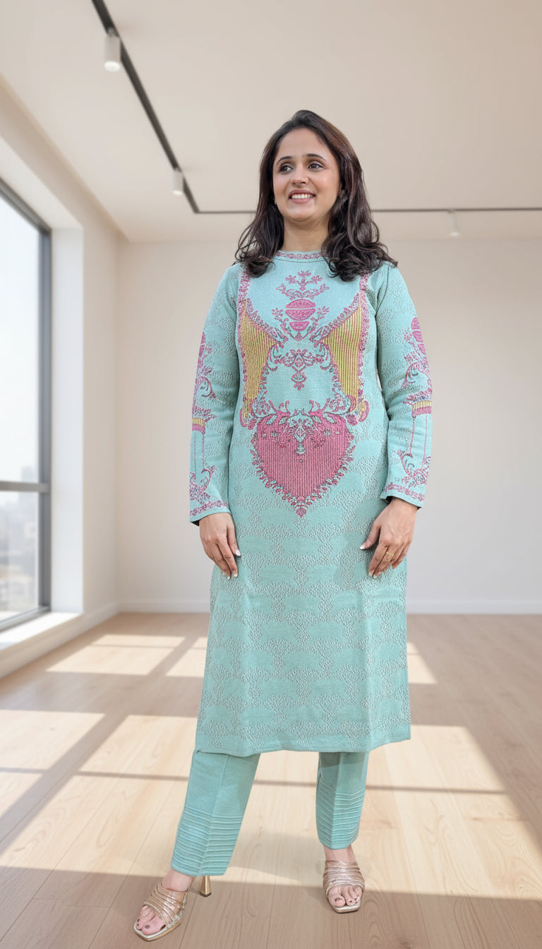 Premium knitted wool 2 piece set