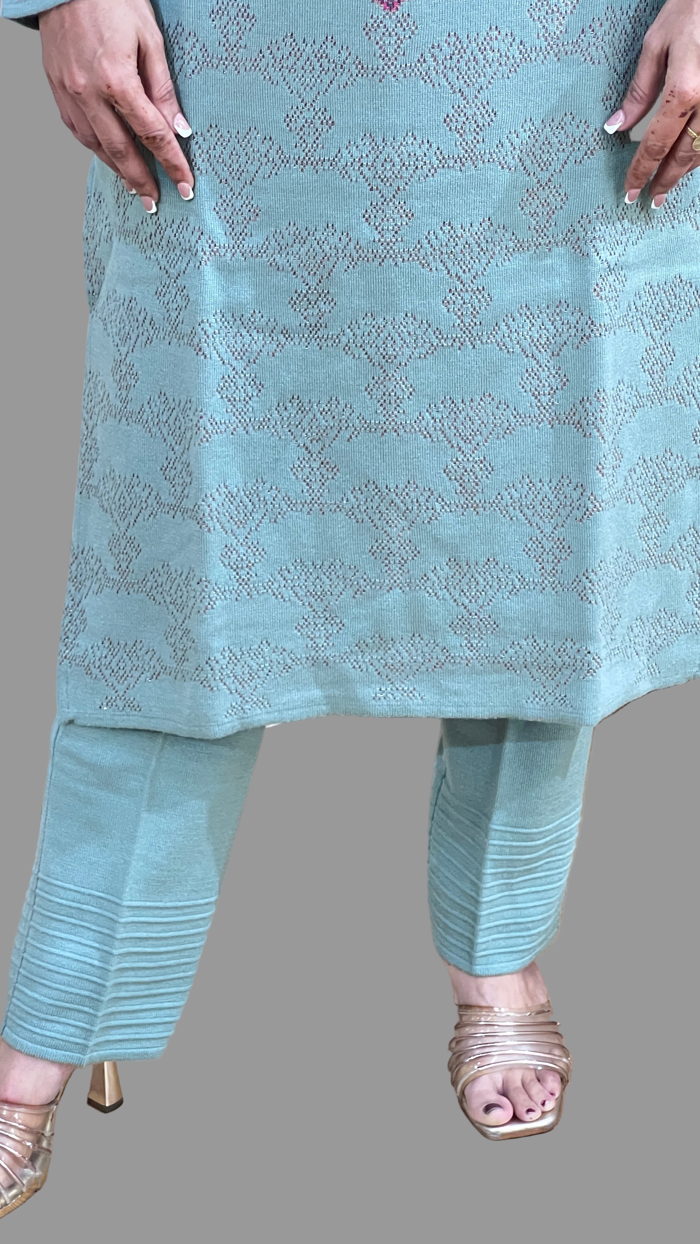 Premium knitted wool 2 piece set