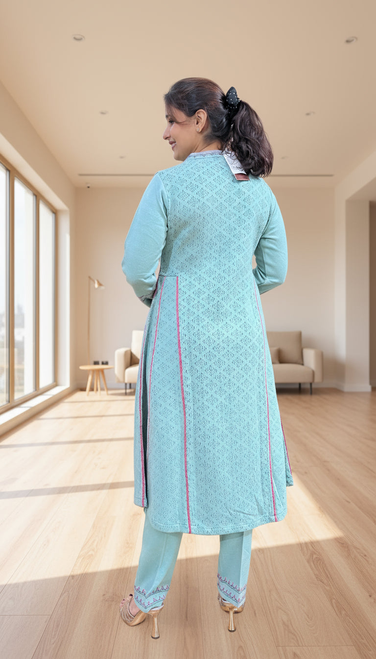 Premium knitted wool 2 piece set ( without stole )