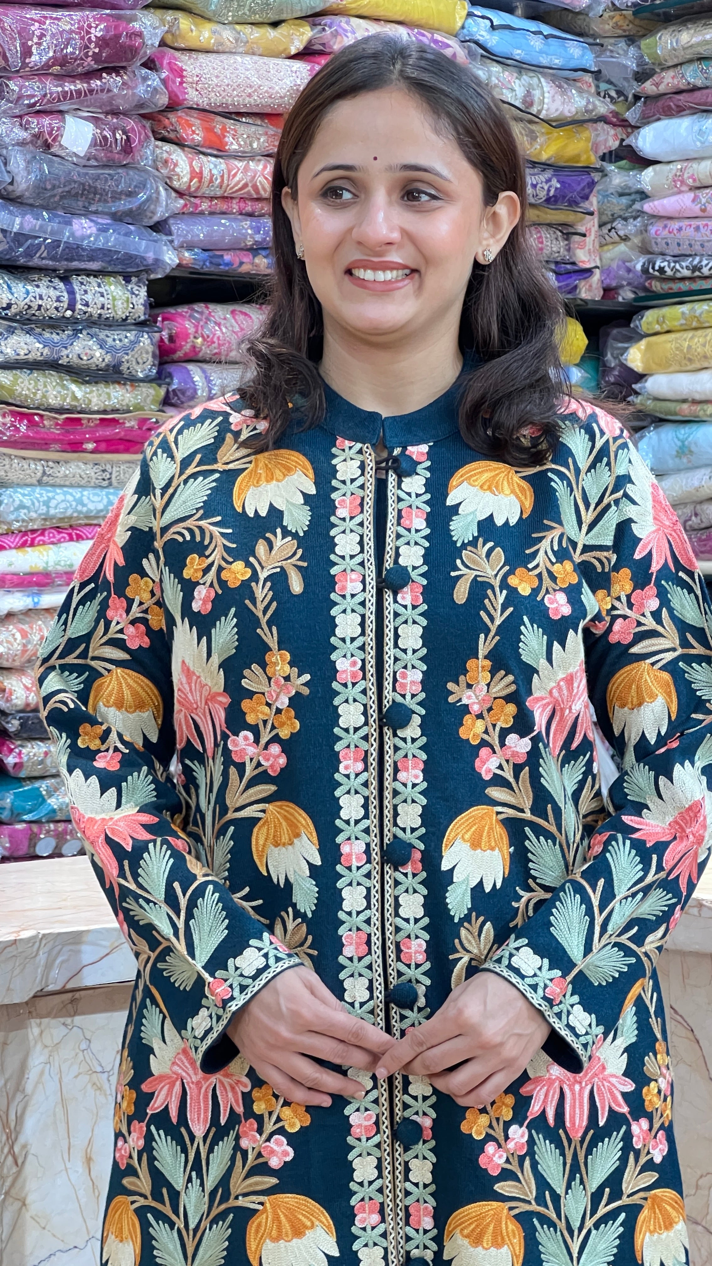 Premium daffodil wool 3 piece shrug set