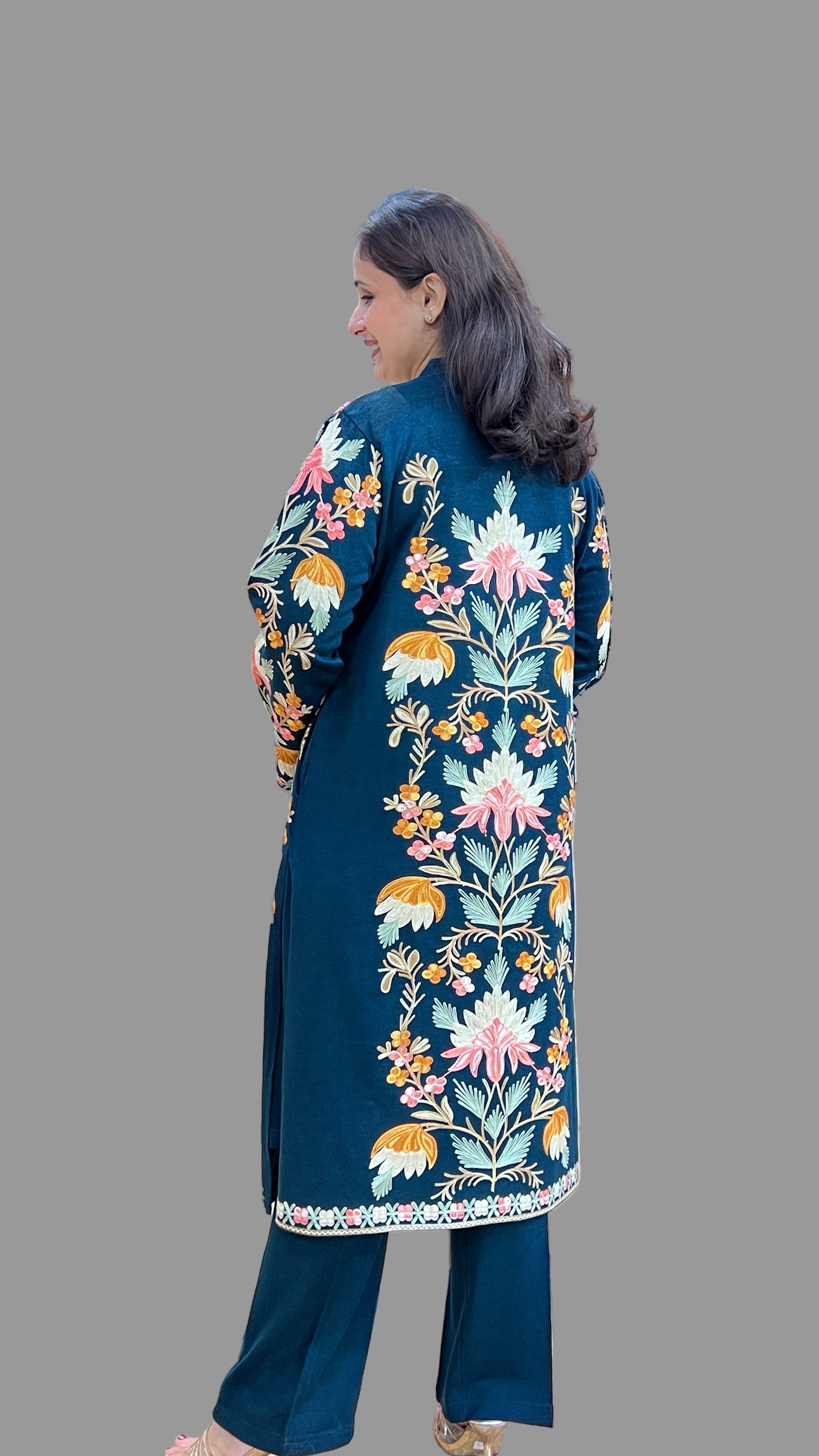 Premium daffodil wool 3 piece shrug set