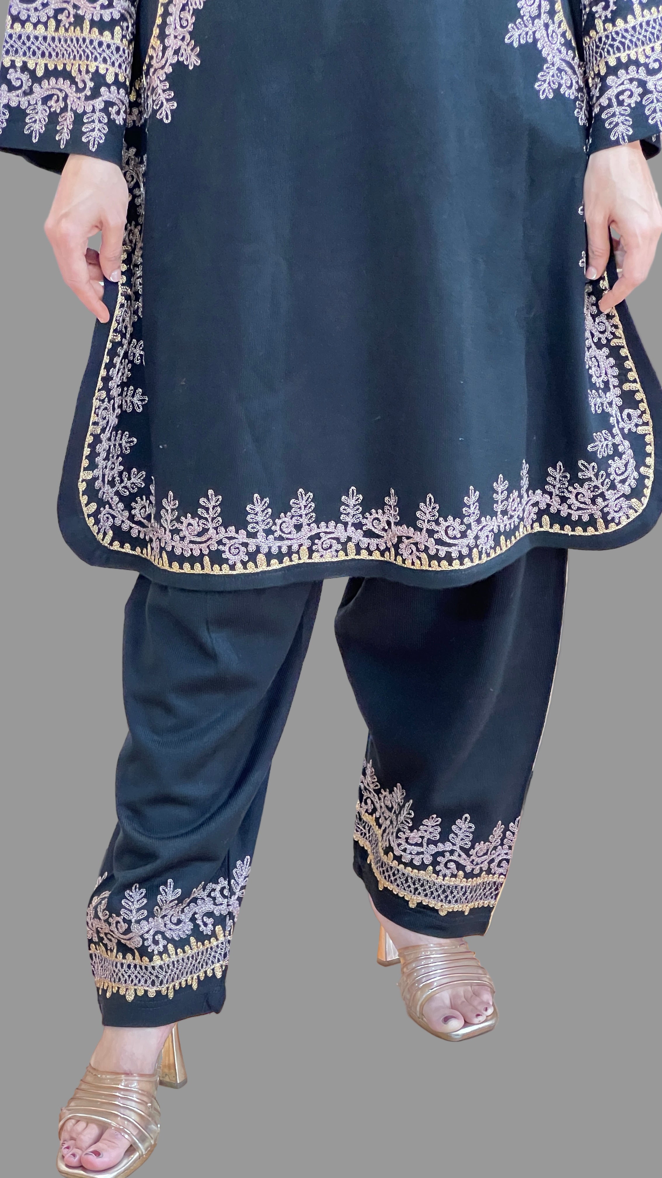 Premium daffodil farshi salwar set