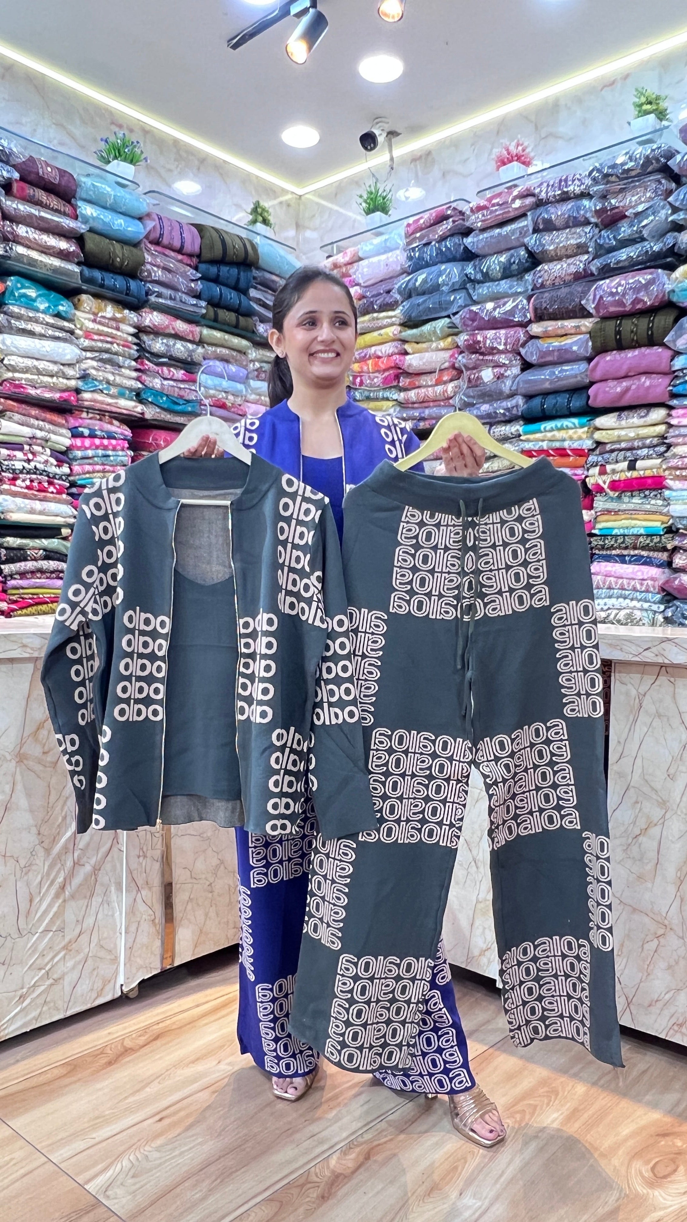 Woolen 3 piece cord set